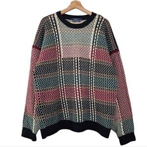 Tommy Hilfiger Vintage Wool Blend Heavy Knit Sweater mens size Large